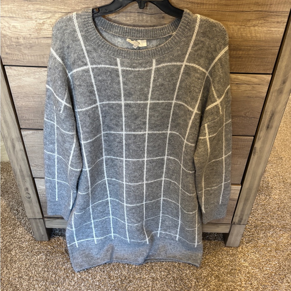 Entro Windowpane Sweater Dress